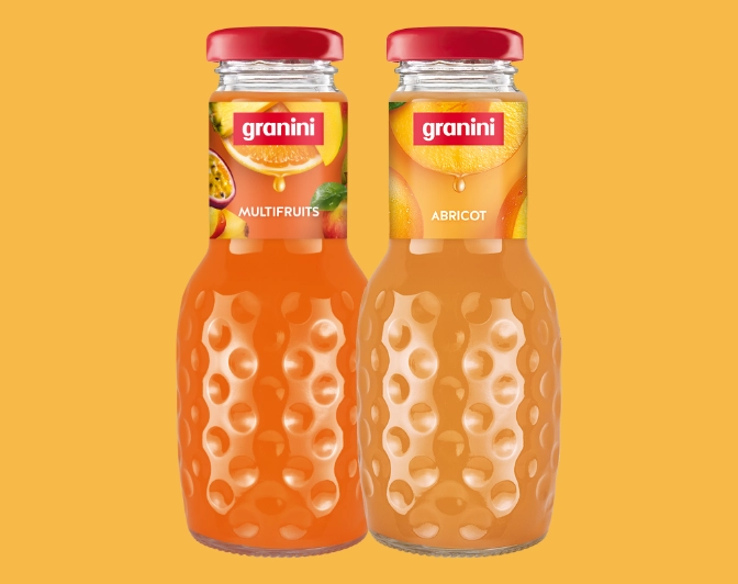 Boissons fuitées Granini parfums multifruits et abricot