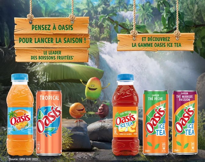 Gamme de boissons Oasis