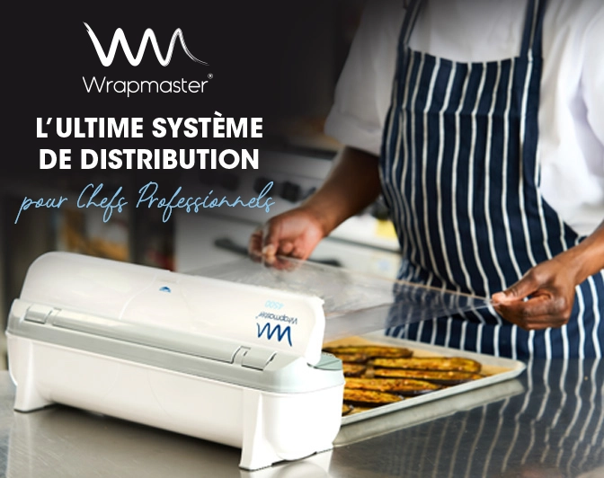 wrapmaster-système de distribution film alimentaire pour les chefs professionnels