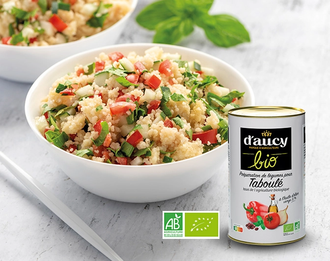 Préparation de légumes pour taboulé BIO D'aucy