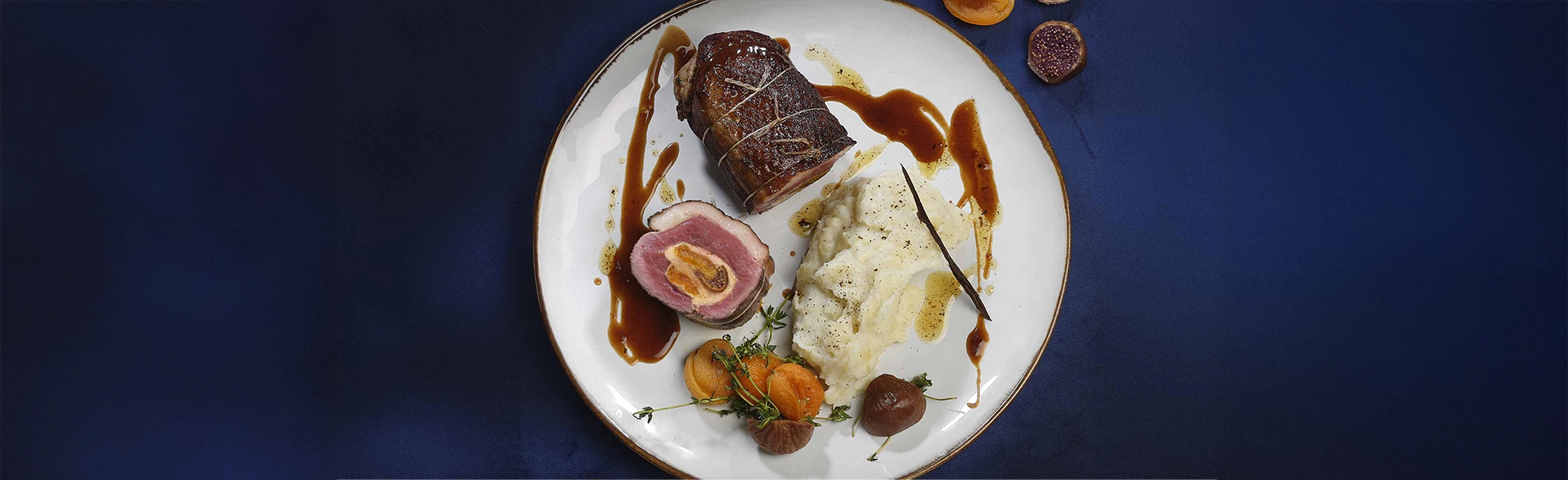 Recette magret farci au foie gras, douceur fruitée et écrasé vanillé