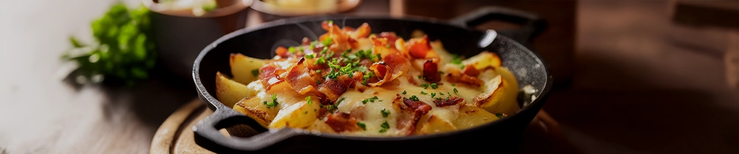 Montagne et plats d'hiver