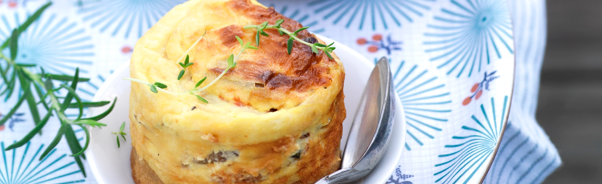 Gâteau façon cheesecake au confit de ratatouille