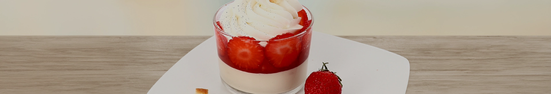 Verrine comme un fraisier