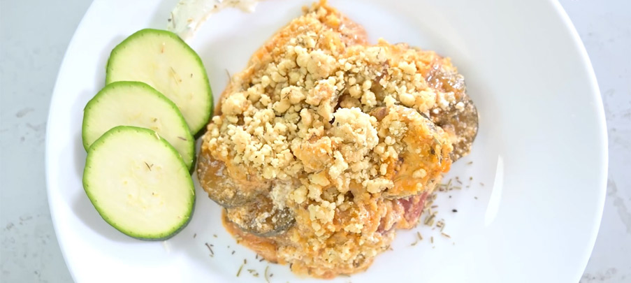 recette crumble  courgette