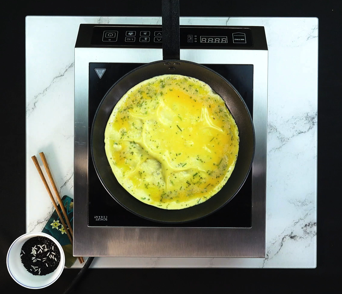 préparation omelette