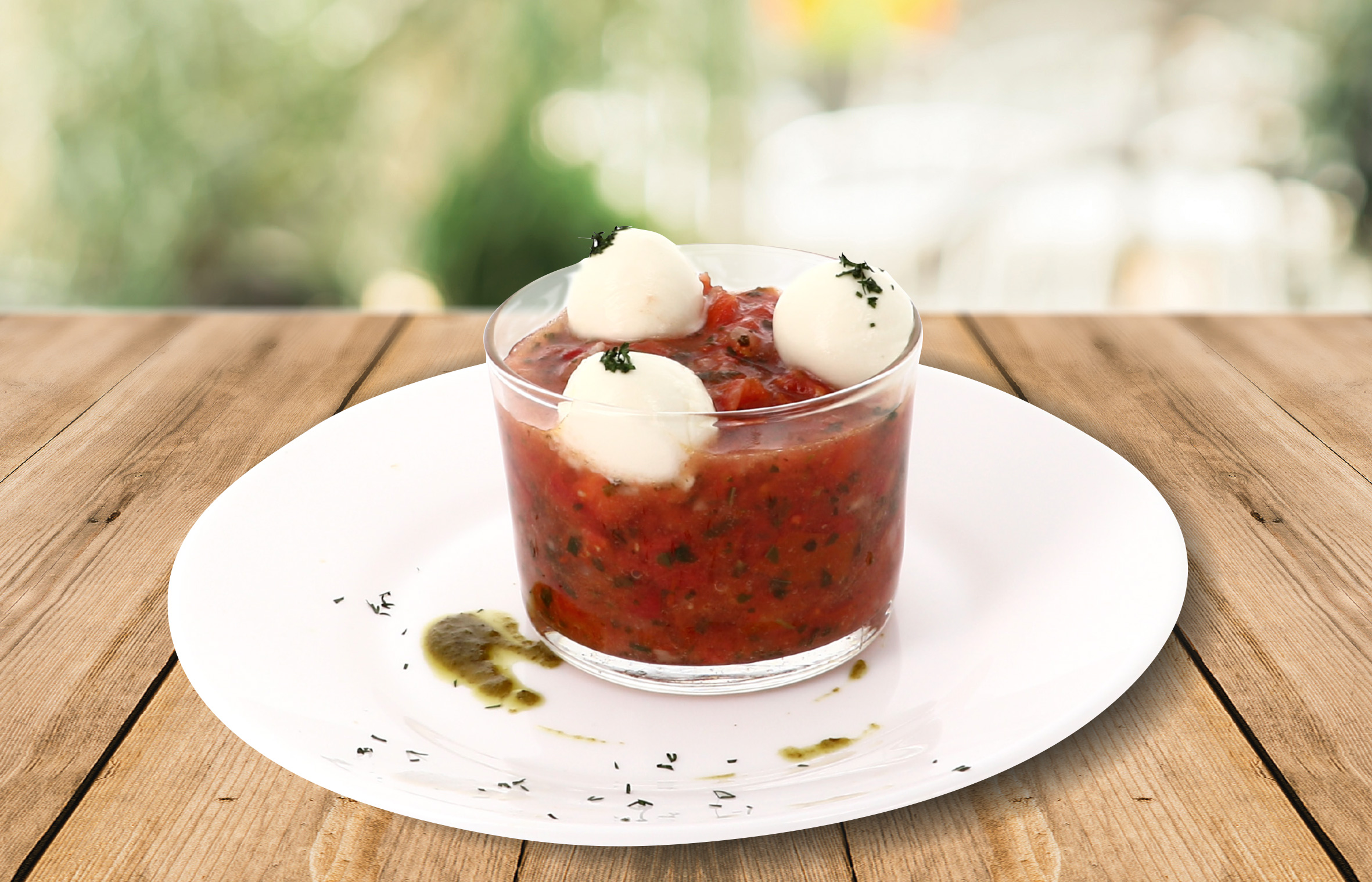 Recette tomate mozarella texture classique