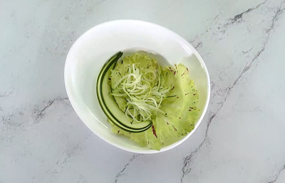 préparation salade