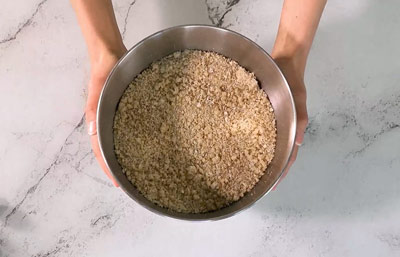 préparation crumble