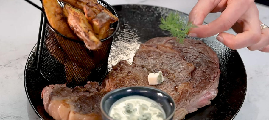 Recette entrecôte sauce roquefort