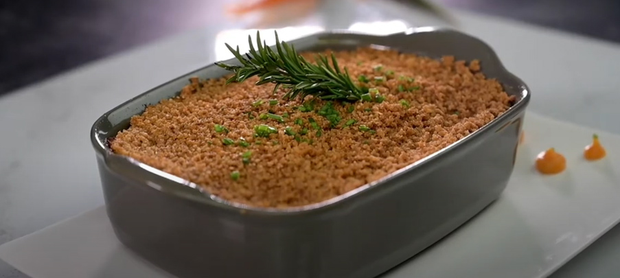 Parmentier de canard et confit de patate douce